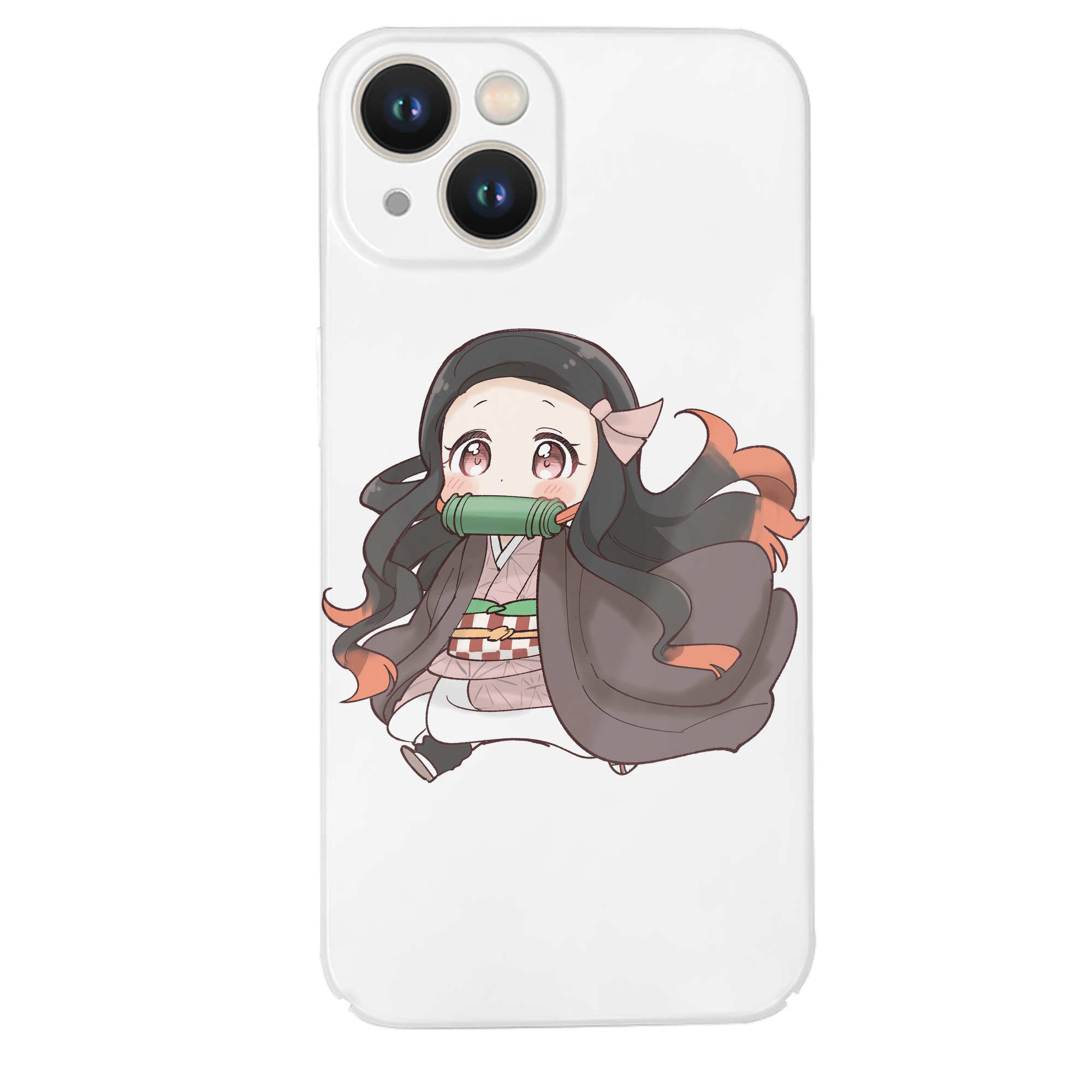 （画像用） 鬼滅の刃（きめつのやいば）竈門 禰󠄀豆子／かまど ねずこ Kamado Nezuko 【iPhone 14シリーズ対応】ハードケース